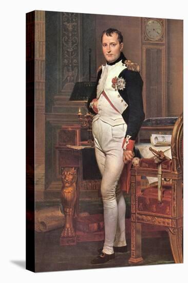 Portrait of Napoleon in His Work Room-Jacques-Louis David-Stretched Canvas