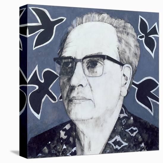 Portrait of Olivier Messiaen, Illustration for 'The Sunday Times', 1970s-Barry Fantoni-Premier Image Canvas