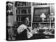 Portrait of Playwright Tennessee Williams Sitting at His Typewriter-Alfred Eisenstaedt-Premier Image Canvas