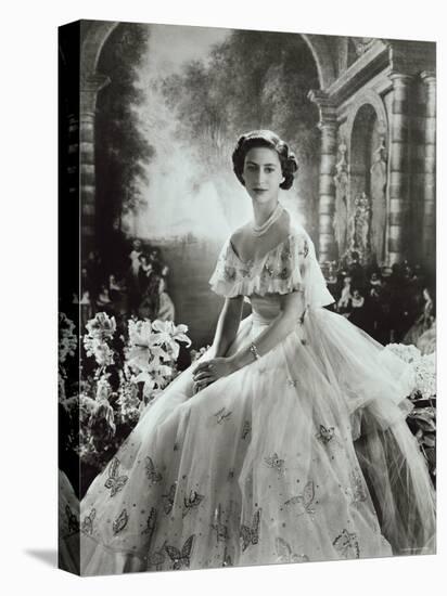 Portrait of Princess Margaret in Ballgown, Countess of Snowdon, 21 August 1930 - 9 February 2002-Cecil Beaton-Premier Image Canvas