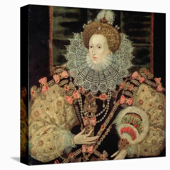 Portrait of Queen Elizabeth I - the Armada Portrait-George Gower-Premier Image Canvas