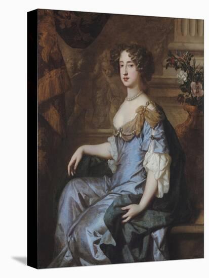 Portrait of Queen Mary II-Sir Peter Lely-Premier Image Canvas