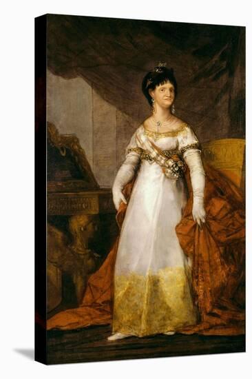 “ Portrait of Queen of Spain Mary Louise of Bourbon Parma (1751-1819) ” Painting by Francisco De Go-Francisco Jose de Goya y Lucientes-Premier Image Canvas