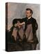 Portrait of Renoir-Frederic Bazille-Stretched Canvas