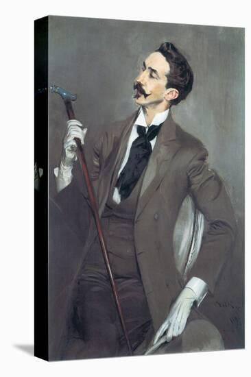 Portrait of Robert de Montesquiou-Giovanni Boldini-Stretched Canvas