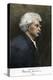Portrait of Samuel Clemens, with His Mark Twain Autograph-null-Premier Image Canvas