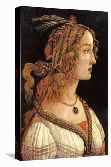Portrait of Simonetta Vespucci-Sandro Botticelli-Stretched Canvas