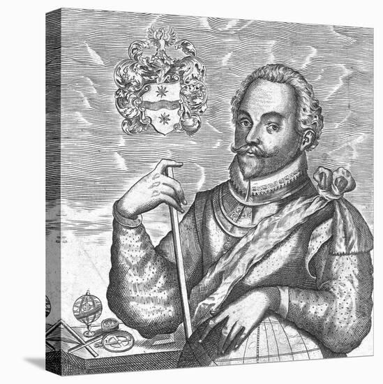 Portrait of Sir Francis Drake. (Frontispiece from the World Encompasse), 1628-null-Premier Image Canvas