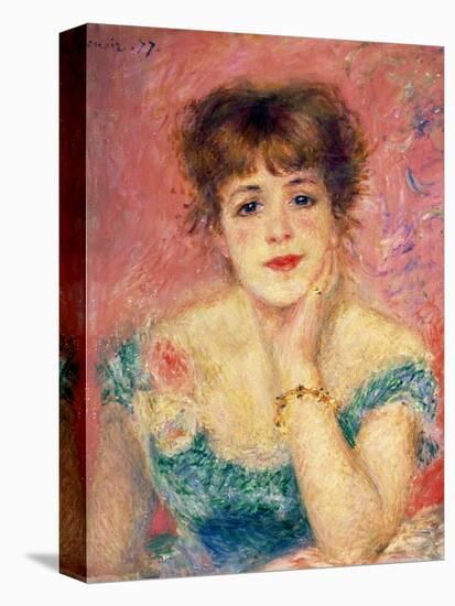 Portrait of the Actress Jeanne Samary, 1877 (Study)-Pierre-Auguste Renoir-Premier Image Canvas