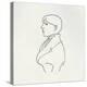 Portrait of the Artist in Outline-Aubrey Beardsley-Premier Image Canvas