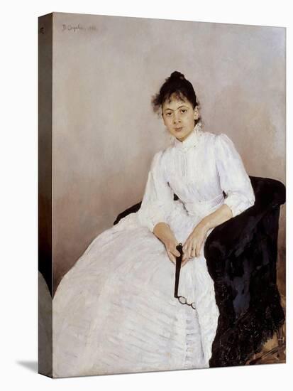 Portrait of the Artist Maria Yakunchikova-Weber (1870-190), 1885-1887-Valentin Alexandrovich Serov-Premier Image Canvas