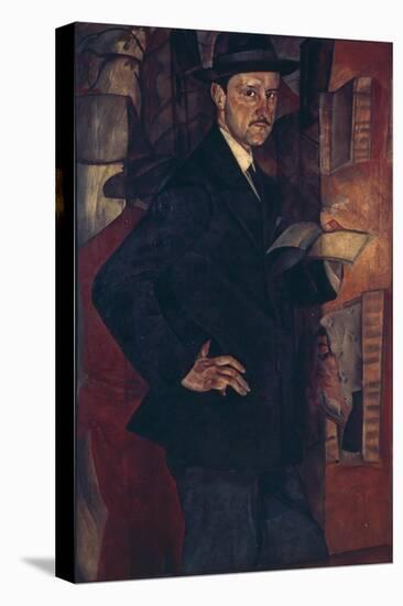 Portrait of the Artist Mstislav Dobuzhinsky (1875-195), 1917-Boris Dmitryevich Grigoriev-Premier Image Canvas