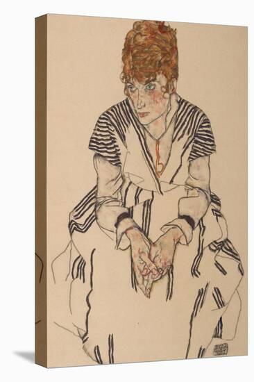 Portrait of the Artist's Sister-In-Law, Adele Harms, 1917-Egon Schiele-Premier Image Canvas