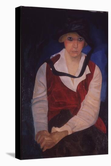 Portrait of the Artist's Wife, 1917-Boris Dmitryevich Grigoriev-Premier Image Canvas