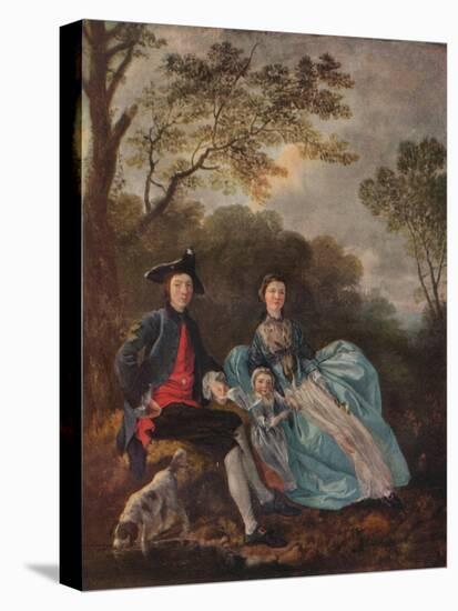 'Portrait of the Artist with his Wife and Daughter', c1748-Thomas Gainsborough-Premier Image Canvas