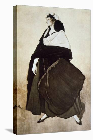 Portrait of the Ballet Dancer and Patron Ida Rubinstein, 1921-Leon Bakst-Premier Image Canvas