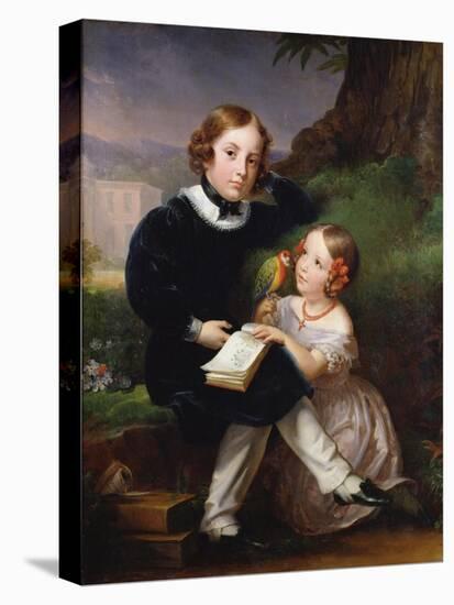 Portrait of the Children of Pierre-Jean David D'Angers-Marie Eleonore Godefroid-Premier Image Canvas