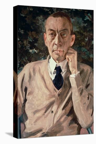 Portrait of the Composer, Sergei Vasilievich Rachmaninov (1873-1943) 1925-Konstantin Andreevic Somov-Premier Image Canvas