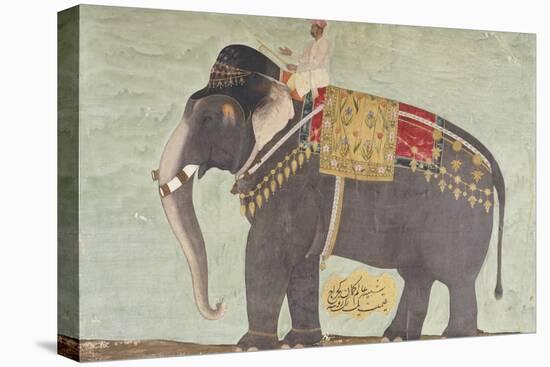 Portrait of the Elephant "Alam-Guman Gajraj", circa 1650-null-Premier Image Canvas