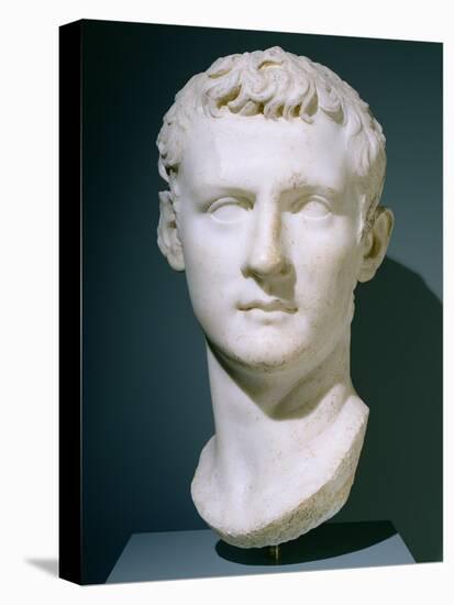 Portrait of the Emperor Caligula, 37-40 AD (Marble)-Roman-Premier Image Canvas