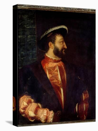 Portrait of the King of France Francois I (1494-1547) Painting by Tiziano Vecellio Dit Le Titian (1-Titian (c 1488-1576)-Premier Image Canvas