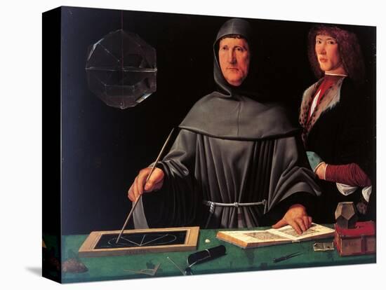 Portrait of the Mathematician Fra Luca Pacioli and His Student-Jacopo De Barbari-Premier Image Canvas