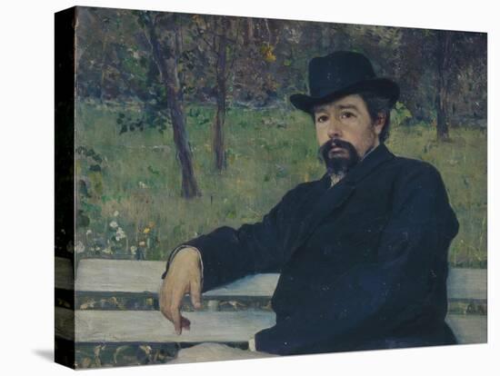 Portrait of the Painter Nikolai Alexandrovich Yaroshenko (1846-189), 1897-Mikhail Vasilyevich Nesterov-Premier Image Canvas