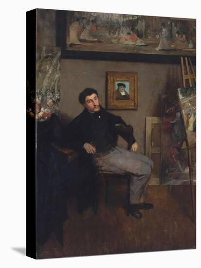 Portrait of the painter Tissot, 1867-8-Edgar Degas-Premier Image Canvas