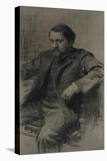 Portrait of the Painter Valentin Alexandrovich Serov (1865-191), 1901-Ilya Yefimovich Repin-Premier Image Canvas