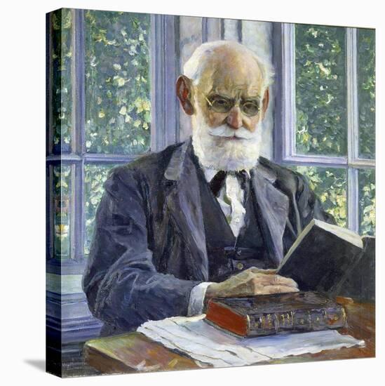 Portrait of the Physiologist, Psychologist, and Physician Ivan P. Pavlov, (1849-193), 1930-Mikhail Vasilyevich Nesterov-Premier Image Canvas