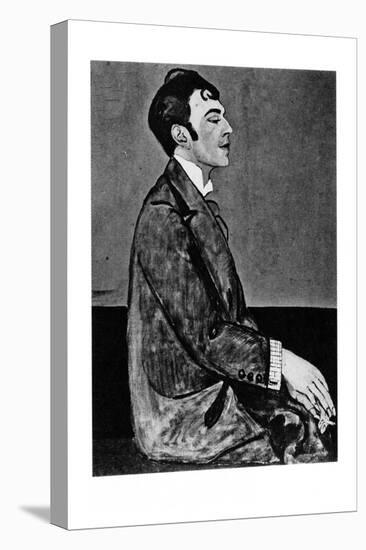 Portrait of the Poet Osip Mandelstam (1891-193)-Anna Mikhaylovna Zelmanova-Tchudovskaya-Premier Image Canvas