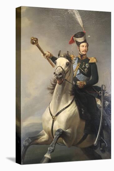 Portrait of the Tsesarevich Alexander Nikolaevich on Horseback, 1850S-Egor Botman-Premier Image Canvas
