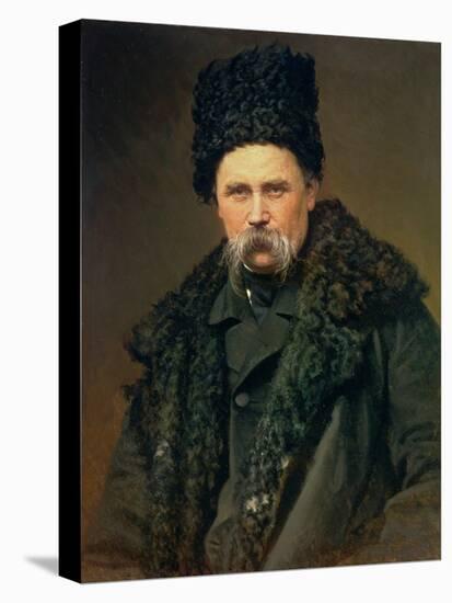 Portrait of the Ukranian Author Taras Grigorievich Shevchenko (1814-61), 1871-Ivan Nikolaevich Kramskoy-Premier Image Canvas