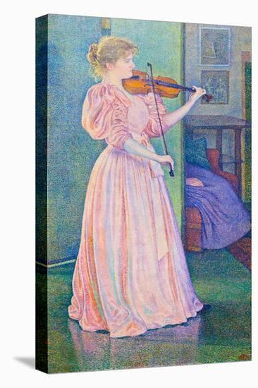 Portrait of the Violinist Irma Sethe, 1894 (Oil on Canvas)-Theo Van Rysselberghe-Premier Image Canvas