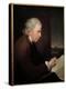 Portrait of the Watchmaker, Geologist and Physicist John Whitehurst (1713-1788) Painting by Joseph-Joseph Wright of Derby-Premier Image Canvas