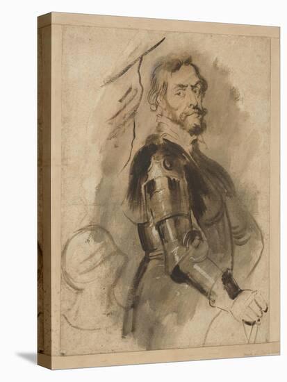 Portrait of Thomas Howard, Earl of Arundel, C.1629-30 (Ink with Wash on Paper)-Peter Paul Rubens-Premier Image Canvas