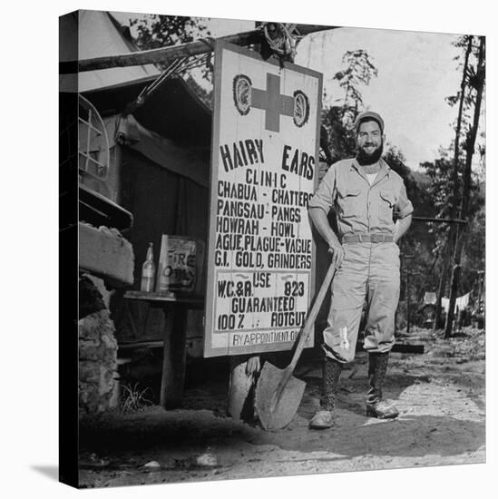 Portrait of Us Army Worker Ferdinand a Robichaux, Burma, July 1944-Bernard Hoffman-Premier Image Canvas