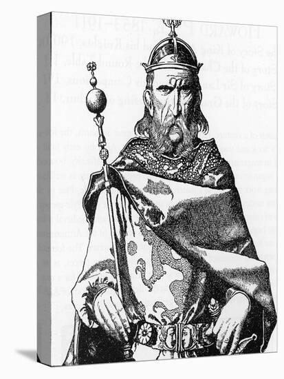 Portrait of Uther Pendragon, Illustration from 'The Story of King Arthur and His Knights', 1903 (En-Howard Pyle-Premier Image Canvas