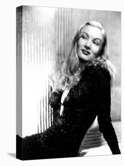 Portrait of Veronica Lake-null-Stretched Canvas