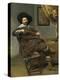 Portrait of Willem Van Heythuysen, Seated on a Chair and Holding a Hunting Crop (Oil on Oak Panel)-Frans Hals-Premier Image Canvas