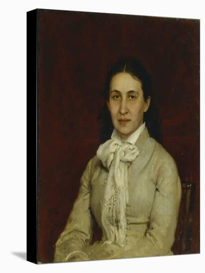 Portrait of Yelizaveta Grigoryevna Mamontova (1847-190), 1878-Ilya Yefimovich Repin-Premier Image Canvas