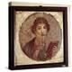 Portrait painting of Sappho, Pompeii, Italy. Artist: Unknown-Unknown-Premier Image Canvas