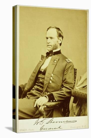 Portrait Photograph of William Tecumseh Sherman-Mathew Brady-Premier Image Canvas