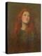 Portrait Study of a Girl with Red Hair, C.1885-George Frederick Watts-Premier Image Canvas