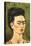 Portrait with Gold Dress-Frida Kahlo-Stretched Canvas