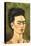 Portrait with Gold Dress-Frida Kahlo-Stretched Canvas