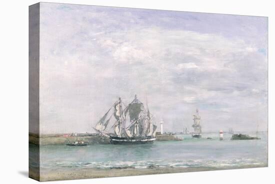 Portrieux (Oil on Canvas)-Eugene Louis Boudin-Premier Image Canvas