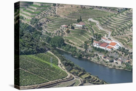 Portugal, Douro Valley, Douro River and Hillside Vineyard-Rob Tilley-Premier Image Canvas
