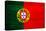 Portugal Flag Design with Wood Patterning - Flags of the World Series-Philippe Hugonnard-Stretched Canvas