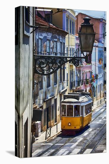 Portugal, Lisbon. Famous Old Lisbon Cable Car-Terry Eggers-Premier Image Canvas